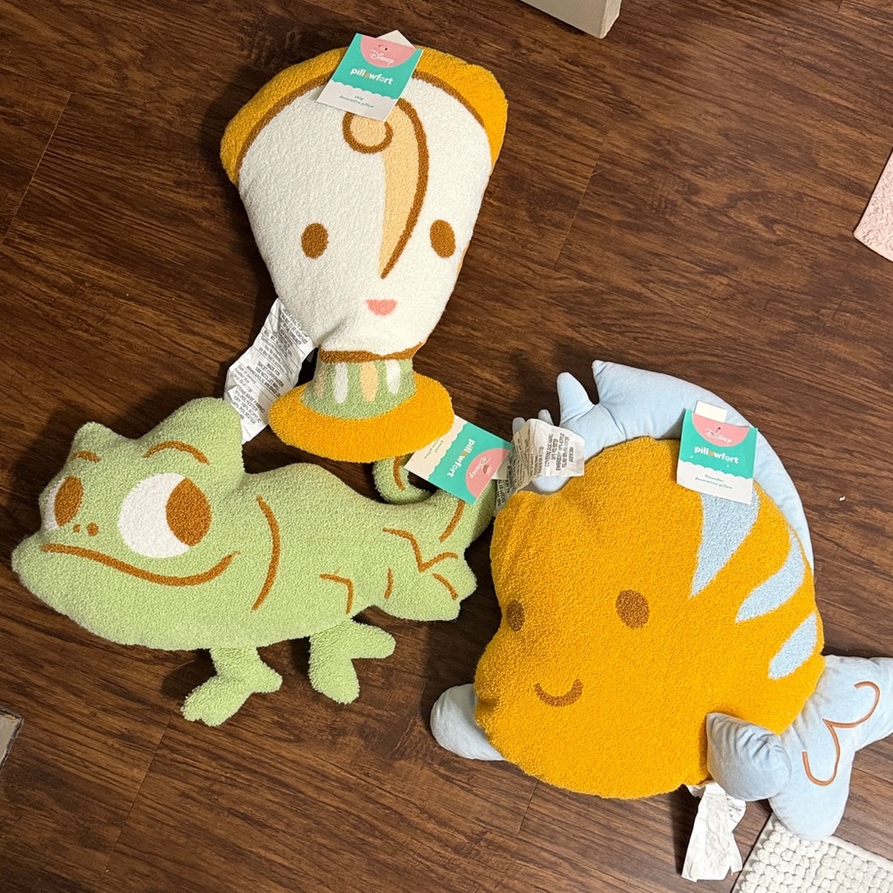 Disney Character Accent Pillows - Yellow, Green, Blue